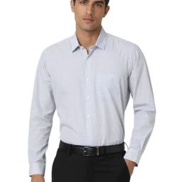 Peter England White Regular Fit Checks Shirt-picture-15