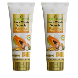 Earthgenix Set Of 2 Papaya Face Wash Scrub With Pro Vitamin B5- 100 ml Each-13