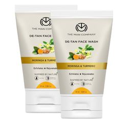 THE MAN COMPANY Set Of 2 De Tan Face Wash With Moringa & Turmeric - 100ml Each-47