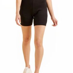 Sweet Dreams Black Regular Fit Sports Shorts-image-31