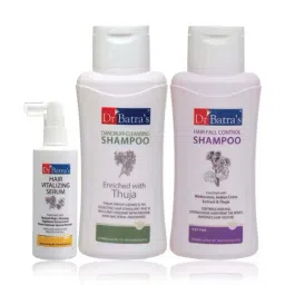Dr. Batra's Hair Vitalizing Serum, Hair Fall Control Shampoo & Dandruff Cleansing Shampoo-image-82