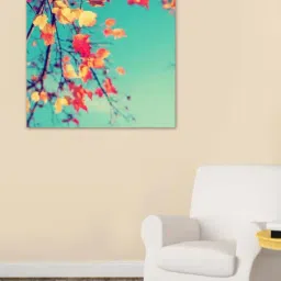 999store Green & Orange Foliage In The Autumn Park Canvas Painting-12