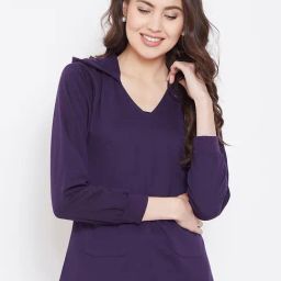 Belle Fille Purple Full Sleeves Sweatshirt-image-77