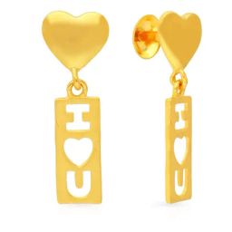 Malabar Gold and Diamonds 22k Yellow Gold Earrings for Women-picture-49