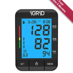 iGRiD IG1408 Digital BP Monitor with LCD Display (Black) image 1