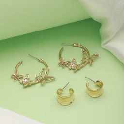 Aatmana Gold-Plated Circular Hoop Earrings - Set of 2-27