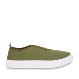 Styli Men's Eric Boardwalk Canvas Olive Walking Shoes-picture-25