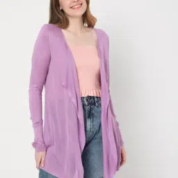 Vero Moda Purple Full Sleeves Shrug-12