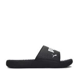 Puma Men's Softride Slide Massage Coal Black Slides-18