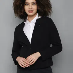 Allen Solly Black Regular Fit Blazer-image-55