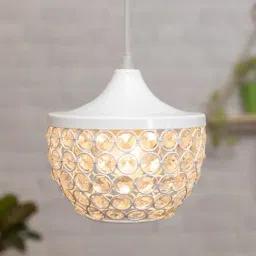 Homesake White Crystal Pendant Ceiling Light-image-49