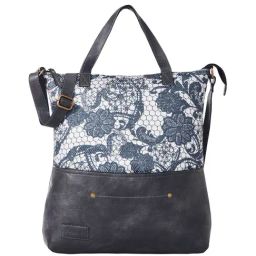 Mona B Grey Printed Large Tote Handbag-image-59