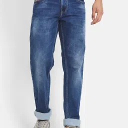 Octave Blue Regular Fit Lightly Washed Jeans-image-97