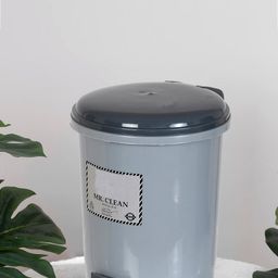 Kuber Industries 2-Pcs Grey Pedal Dustbins - 2.5 L Each-7