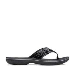 Clarks Women's Brinkley Sea Black Thong Sandals-image-74