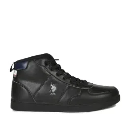 U.S. Polo Assn. Men's Black Ankle High Sneakers-picture-23