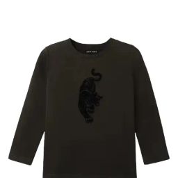 Antony Morato Kids Dark Green Printed Full Sleeves T-Shirt-image-28