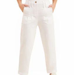 Sweet Dreams White Cotton Pants-picture-24