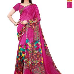 Moda Rapido Pack Of 2 Printed Pure Georgette Saree-image-90