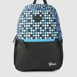 Gear Boys Blue & Black Geometric Uber Backpack-12