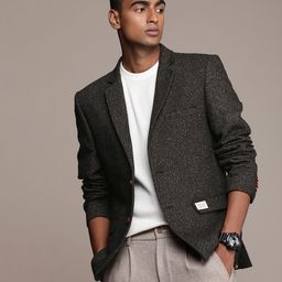 Mr Bowerbird Self Design Tailored Fit Casual Blazers-picture-7