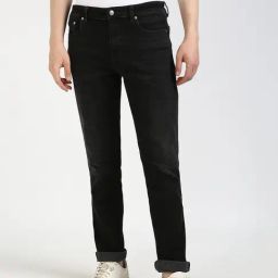 Calvin Klein Black Cotton Regular Fit Jeans-image-83