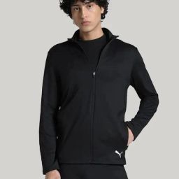 Puma Black Regular Fit Sports Jacket-image-73