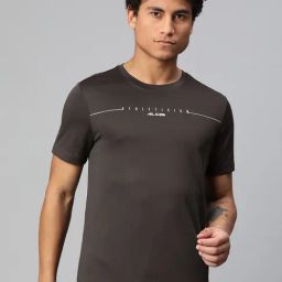 ALCIS Black Anti Static Slim Fit Printed Sports T-Shirt-image-88