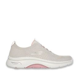 Skechers Women's GO WALK ARCH FIT 2.0 - SOFIA Taupe Walking Shoes-17