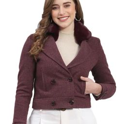 Monte Carlo Wine Regular Fit Coat-25