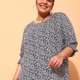 CURVY STREET Plus Size Floral Printed Top-picture-13