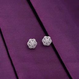 Kai Jewel Sterling Silver Minimalistic Stud Floral Parade Earrings for Women-image-28