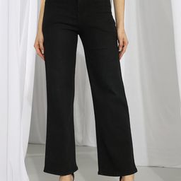 Kotty Women Black Jean Straight Fit High-Rise Stretchable Jeans-picture-12