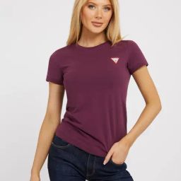 Guess Purple Solid Short sleeve T-Shirt-image-42