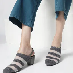 Marc Loire Woven Design Mules Block Heels-image-27
