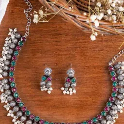 Teejh Ethnic Oni Multi Princess Necklace Set for Women-image-33