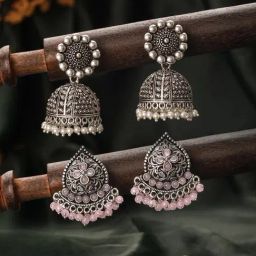 Aatmana Contemporary Jhumki Earrings Set of 2-image-59