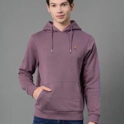 Red Tape Purple Regular Fit Solid Hoodie-picture-8