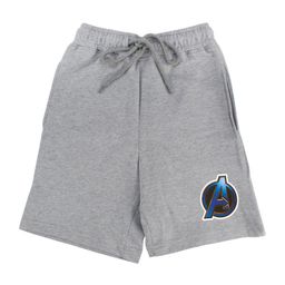 Marvel by Wear Your Mind Boys Grey Solid Regular Fit Regular Shorts-image-100