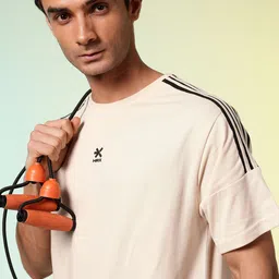 HRX by Hrithik Roshan Drop-Shoulder Sleeves Relaxed Fit Training T-shirt-picture-49