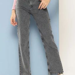 Aarika Girls Grey Solid Jeans-image-59