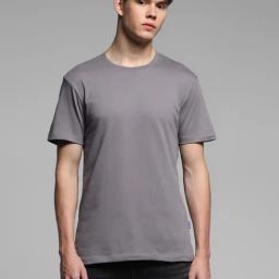 Jack & Jones Grey Cotton Regular Fit T-Shirt-image-52