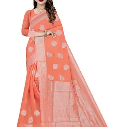 Moda Rapido Woven Design Zari Pure Cotton Banarasi Saree-picture-15