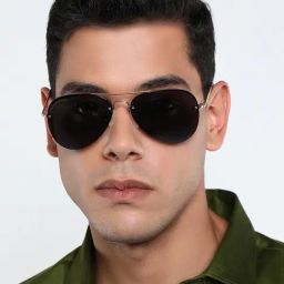 Resist Eyewear Black Aviator UV Protection Unisex Sunglasses-picture-22