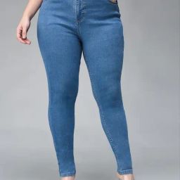 Miss Chase A+ Blue Denim Skinny Fit Jeans-image-81
