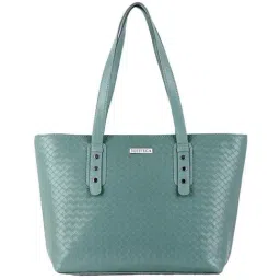 Toteteca Green Textured Medium Shoulder Bag-image-98