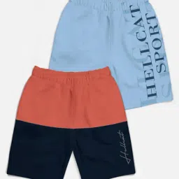 HELLCAT Kids Multicolor PrintedShorts-image-51