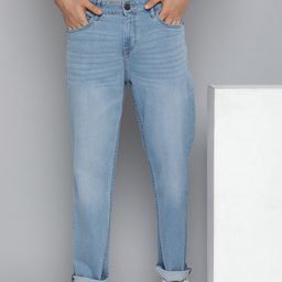 HERE&NOW Men Mid-Rise Heavy Fade Stretchable Jeans-image-62