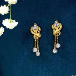 P.N.Gadgil Jewellers 22KT (916) BSI Gold Innovative Sparkle Dangler Earring for Women-picture-23