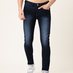 Flying Machine Men Navy Blue Jackson Skinny Fit Low-Rise Clean Look Stretchable Jeans-picture-22